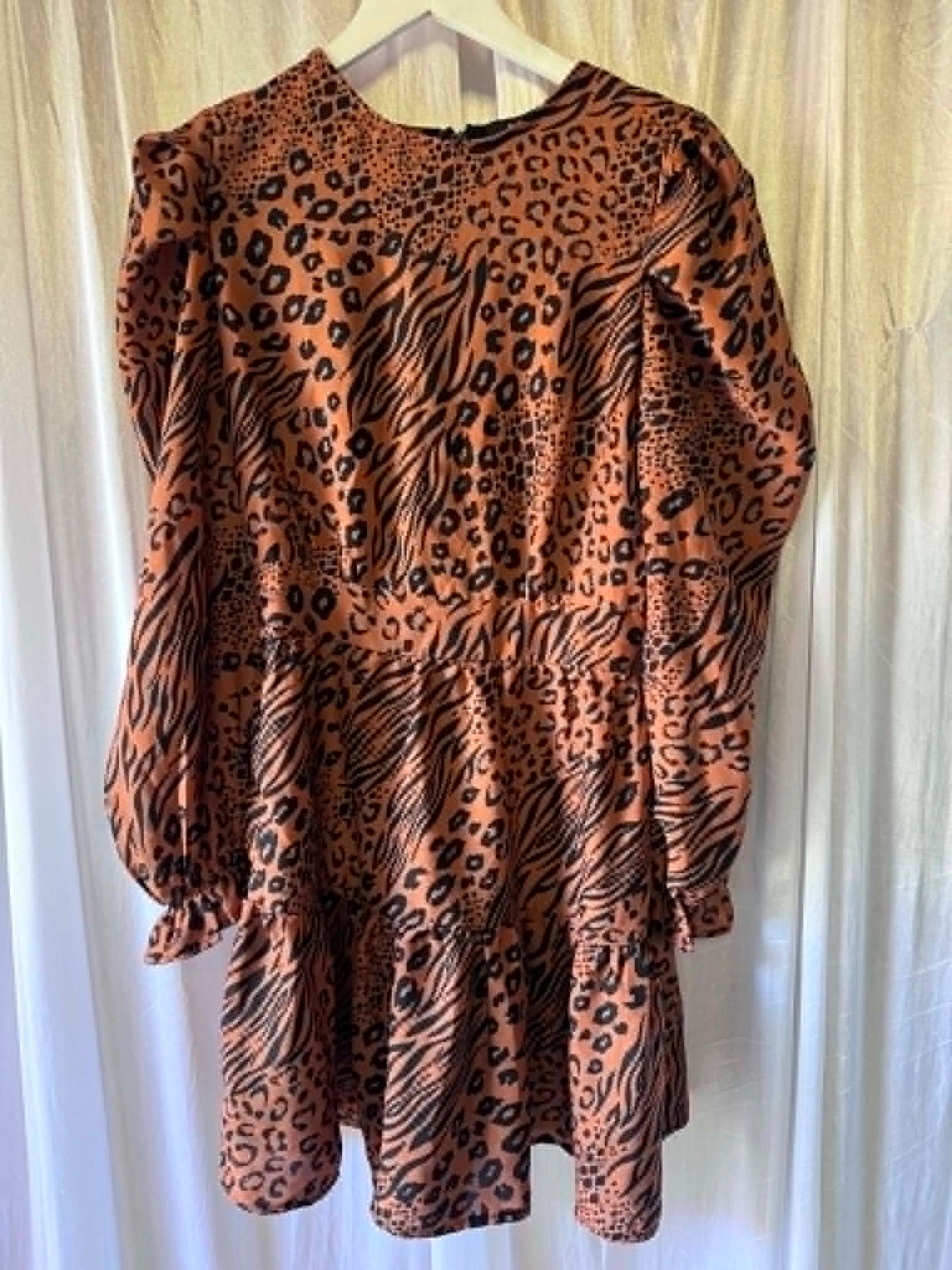AX Paris Size 10 Animal Print Skater Dress