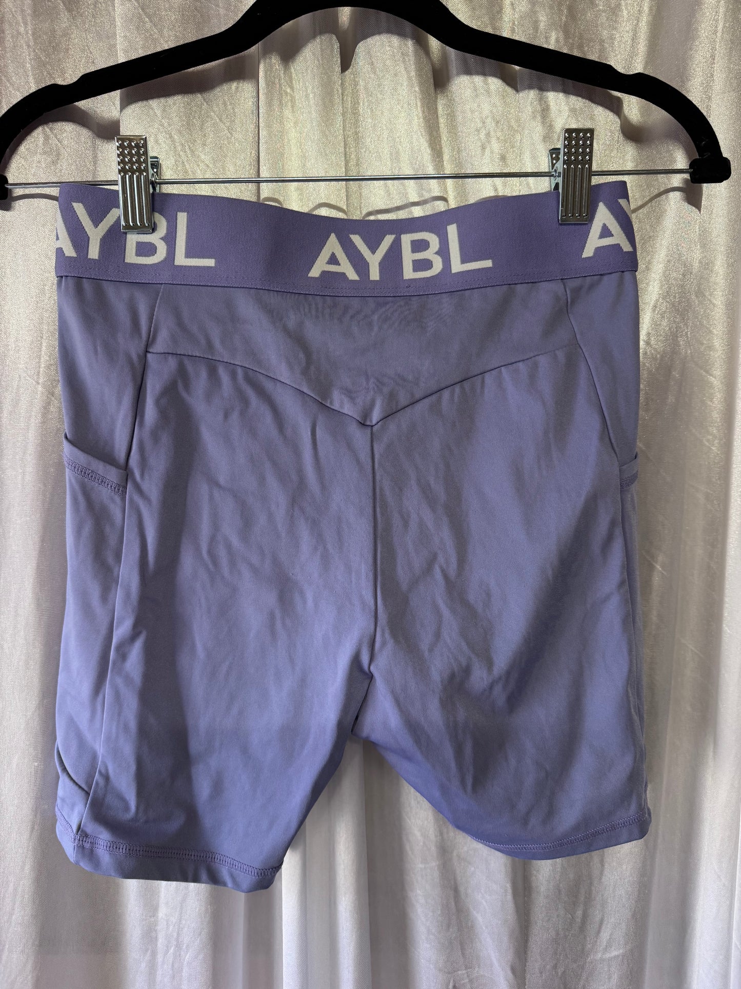 AYBL Purple/Lilac Cycling Gym Shorts – Size Small