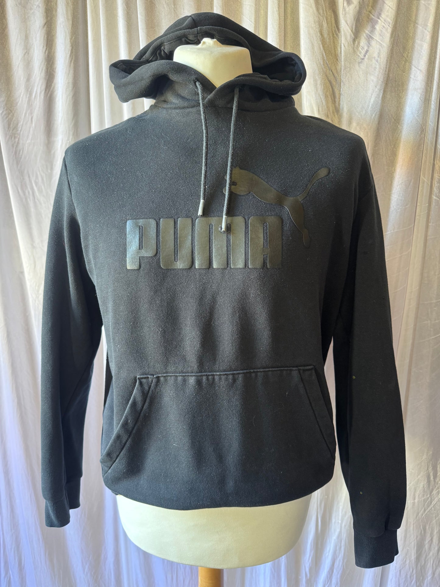 Puma Black Logo Hoodie – EU Medium
